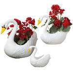 Swan Planters, Set of 3