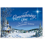 Personalized Remembering You Christmas Card Set of 20