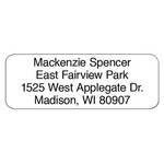 Block Personalized Roll Address Labels, Set of 200