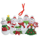 Personalized Snow Family Ornament