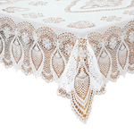 Crocheted Lace Vinyl Table Cover