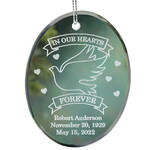 Personalized Memorial Glass Ornament