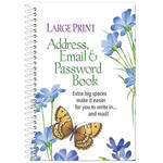 Large Print Address, Email & Password Book