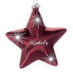 Personalized Birthstone Star Ornament