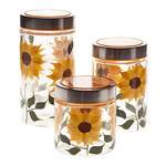 Sunflower Canisters, Set of 3