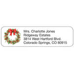 Personal Design Labels Holiday Wreath Set of 200