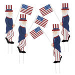 Uncle Sam Metal Yard Stakes, Set of 4 by Fox River Creations™