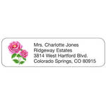 Personal Design Labels Pink Flowers