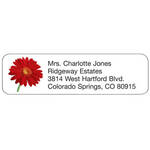 Personal Design Label Red Daisy