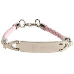 Personalized Pink Childrens ID Bracelet