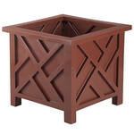 Brown Chippendale Planter