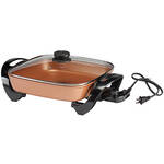 Home Style Kitchen Copper Ceramic Electric Skillet