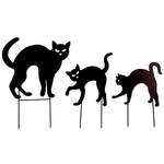 Metal Black Cat Stakes, Set of 3 by Fox River Creations™