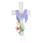 Metal Easter Cross Stake by Fox River™ Creations