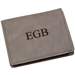 Personalized Gray Wallet