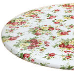 Country Rose Elasctized Vinyl Table Cover by Chef's Pride