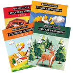 Brain Games® Sticker-By-Number Books, Set of 4