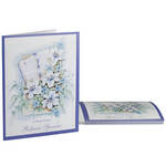 Personalized Bible with Flowers Note Card Set of 20