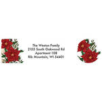 Personalized Poinsettia Collage Labels and Envelope Seals 20