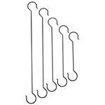 Double-Ended Outdoor Hanging Hooks, Set of 5