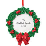 Personalized Christmas Wreath Ornament