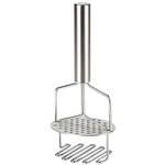 No Lumps Stainless Steel Spring Loaded Double Masher by Home