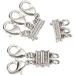 Layered Necklace Spacer with Magnetic Clasp 2-Pc. Set