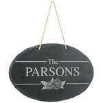 Personalized Floral Slate Plaque