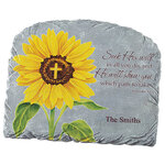 Personalized Sunflower Proverbs 3:6 Garden Stone