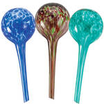 Glass Watering Globes, Set of 3