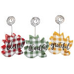 Fall Leaf Picture Clips by Holiday Peak™, Set of 3