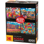 Kodak 4-in-1 Puzzle Pack, 4,000 Pieces