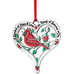 Pewter Cardinal Memorial Ornament