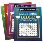 Brain Games™ Large Print Bible Word Search Books, Set of 4