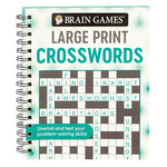 Brain Games® Swirls Design Large Print Crossword Puzzles