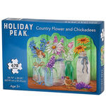 Country Flower and Chickadees Jigsaw Puzzle by Holiday Peak™, 678 pieces