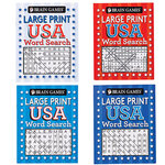 Brain Games® Large Print USA Word Search Books, Set of 4