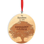 Personalized Genealogy Ornament