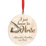 Personalized Writer Ornament