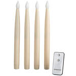 LED Candles with Remote, Set of 4