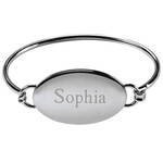Personalized Stainless Steel Baby Bangle Bracelet