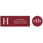 Personalized Monogrammed Classic Labels/Seals, Set of 20