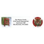 Personalized Christmas Tree Farm Labels and Seals, Set of 20