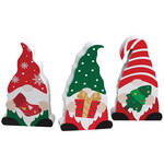 Christmas Gnome Table Sitters by Holiday Peak™, Set of 3