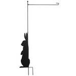 Bunny Silhouette Metal Garden Flag Holder by Fox River™ Creations