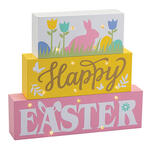 Happy Easter LED Block Sign