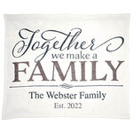 Personalized Family Throw