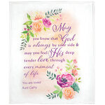 Personalized God Is By Your Side Fleece Throw Blanket