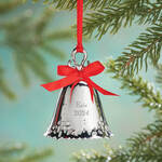 Personalized Silver Tone Bell Ornament