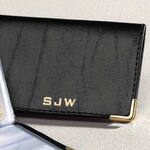 Personalized Leather Credit Card Holder